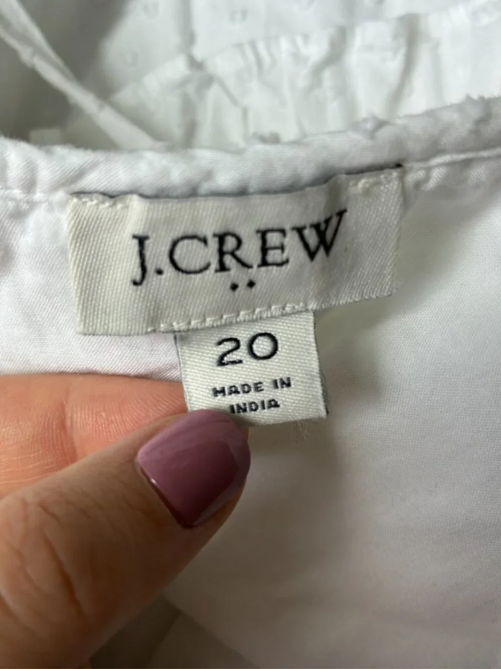 J. Crew White Swiss Dot Printed Ruffle Tiered Midi Dress w Tie Back - Size 20